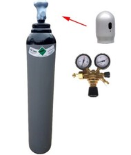 Bombola gas AZOTO 8 L 1,6m³ condizionatori saldatura gonfiaggio pneumatici riduttore