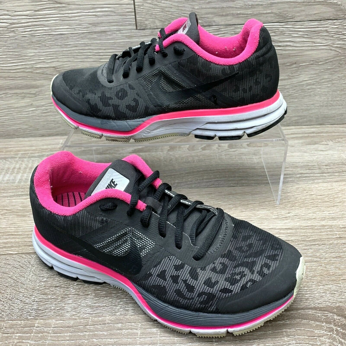 Air Pegasus 30 Shield H2O Repel Running Shoes Black Pink Women's Size 6.5 M | eBay