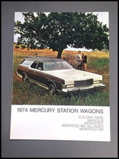 1974 Mercury Colony Park Villager Marquis Station Wagon Sales Brochure - Montego