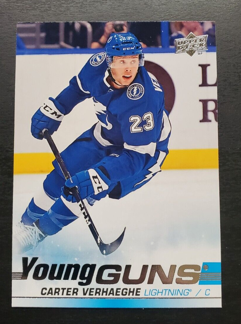 2019-20 Upper Deck Series 1 Carter Verhaeghe Young Guns RC #224 Lightning