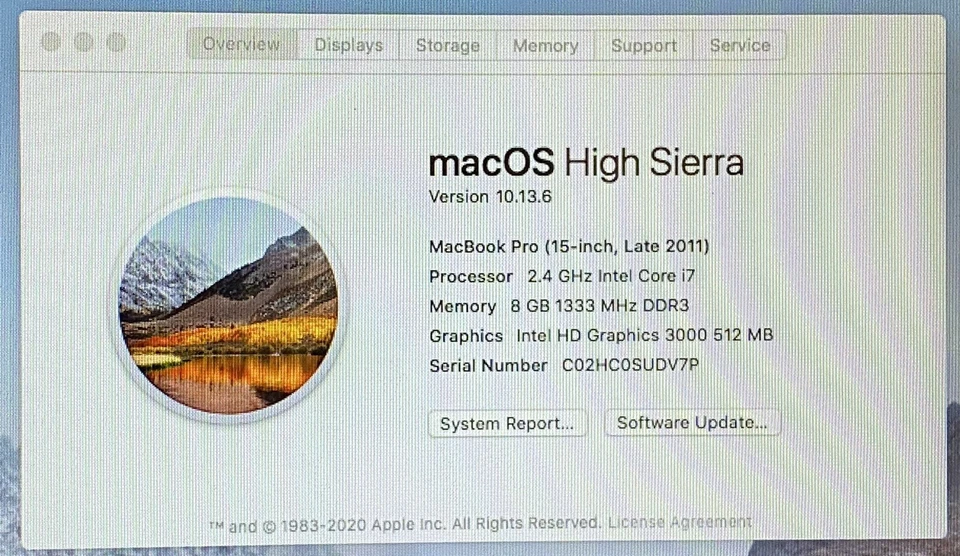 Apple MacBook Pro A1286 Early-2011 Core i7-2635QM 2.0GHz 15" 8GB 150GB SSD - Image 3 of 4