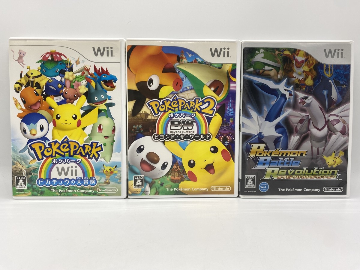 Pokemon Poke Park 1 2 Beyond the World Battle Revolution 3 Set Wii 