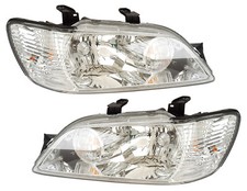 For 2002-2003 Mitsubishi Lancer Headlight Halogen Set Driver And Passenger Side