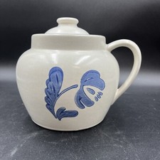 Vintage Pfaltzgraff Yorktowne Bean Pot Crock and Lid Stoneware Castle Marks USA