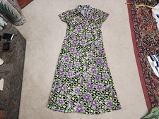 Trendy Looks Vintage Hawaiian Style Collared Dress Women's Size Medium