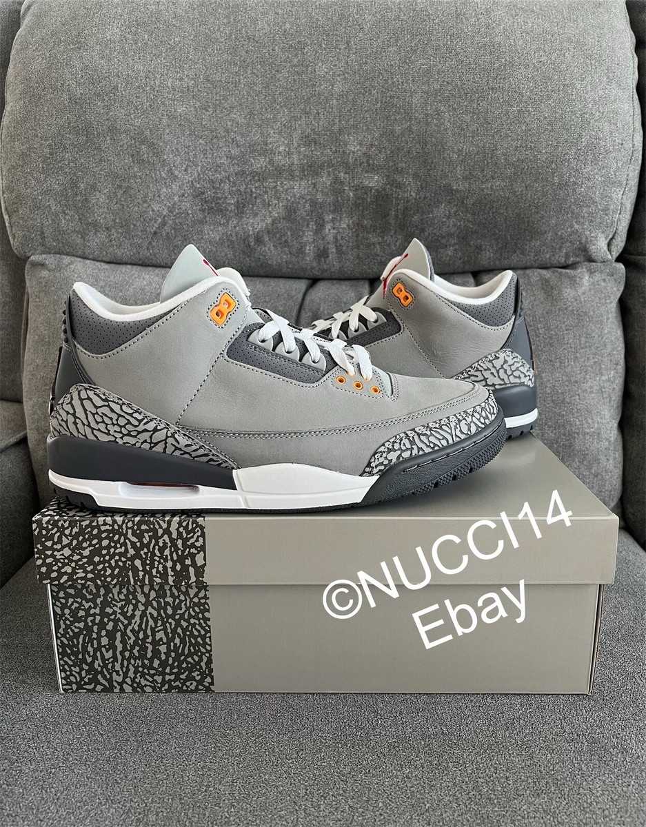 Size 9.5 - Nike Air Jordan 3 Retro Cool Grey (2021) with Receipt