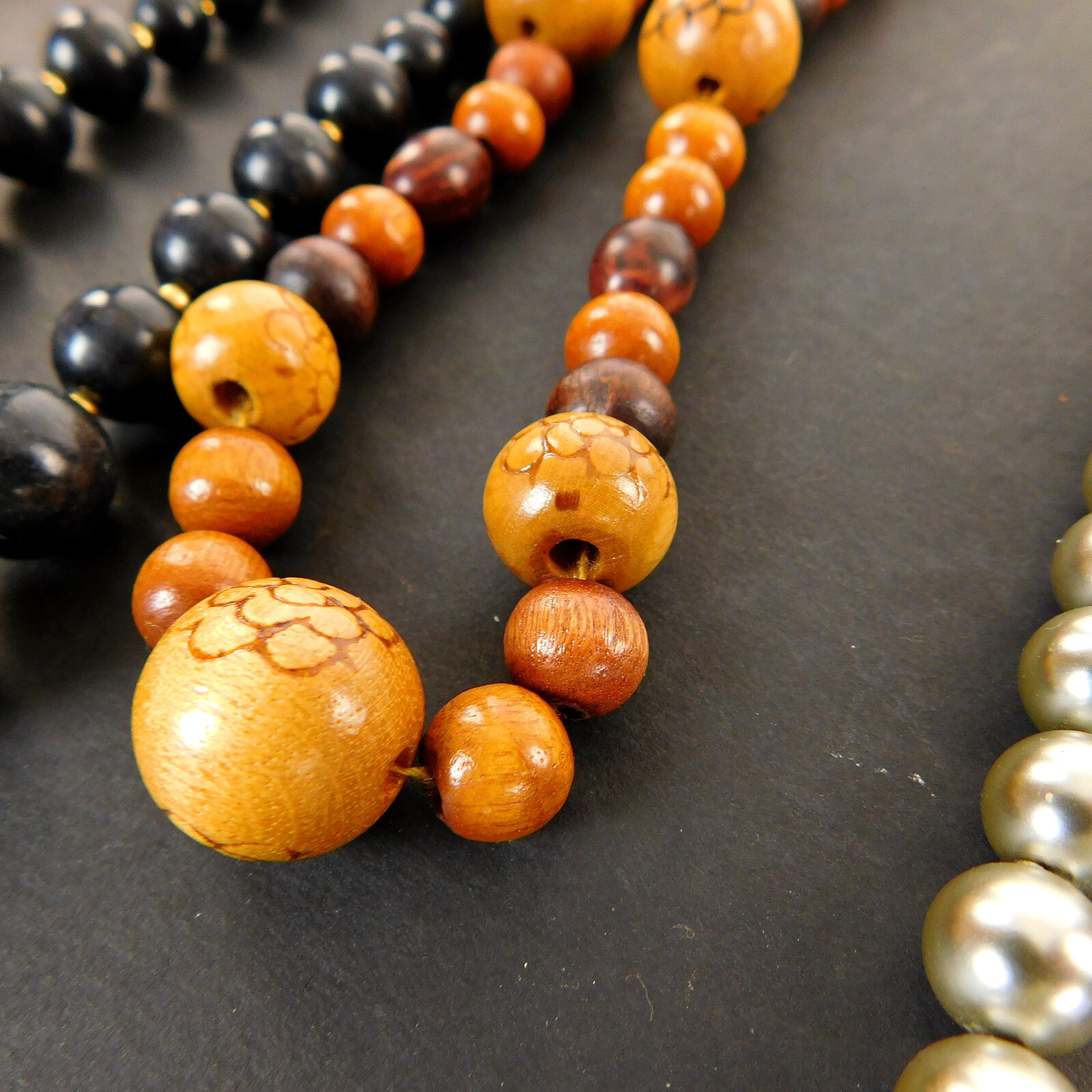 Vintage Beaded Necklaces Lot of 6 Various Lengths Colors eBay