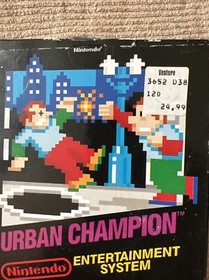 Urban Champion NES Nintendo Gloss Over Matte DOUBLE Sticker x2 & Pricetag RARE🦄