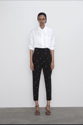 Compre Calça Com Pregas E Cinto Zara Online