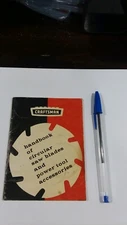 Vintage Sears Craftsman Handbook of Circular Saw Blades & Power Tool Accessories