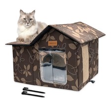 Outdoor Cat House, Cat House for Indoor and Outdoor Use - Insulated and Weath...