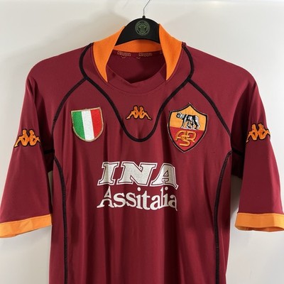 AS Roma Batistuta 20 Home Football Shirt 2001/02 Adults Large