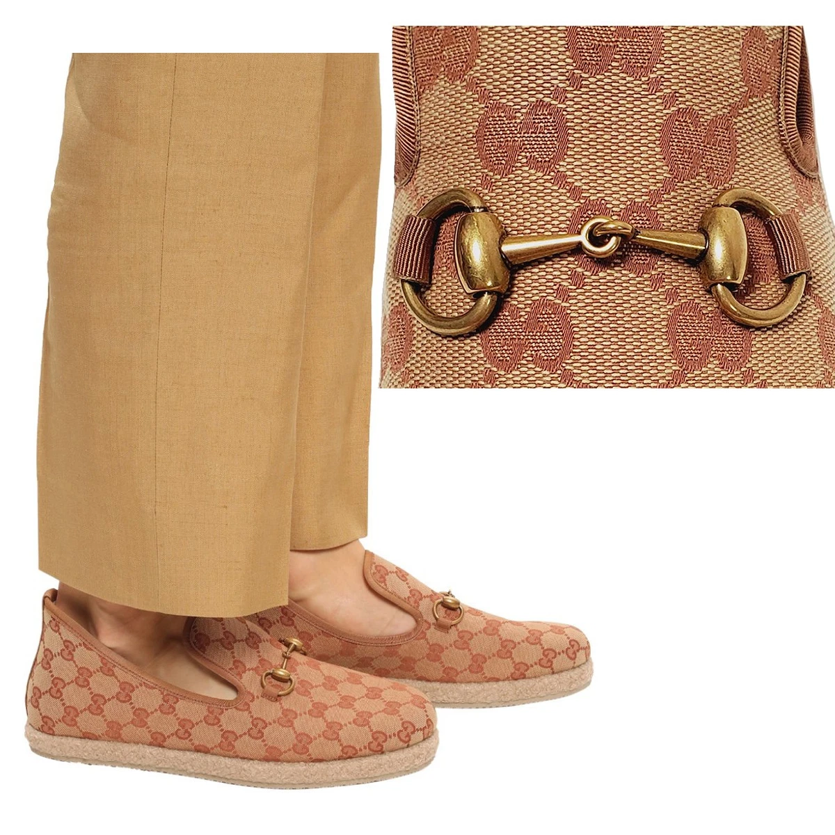 Gucci Beige Canvas Monogram Espadrilles. Men’s 7 Gucci Beige GG Canvas Espadrilles Size 38 – Lux Second Chance main image 3