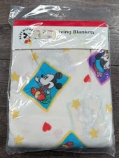 Baby Girl/Boy New Vintage Mickey Co. Baby Disney Receiving 2pk Baby Blanket