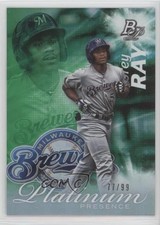 2017 Bowman Platinum Platinum Presence Green 77/99 Corey Ray #PP-CR 0c2
