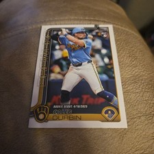2025 Topps Update #US59 Caleb Durbin Milwaukee Brewers Rookie