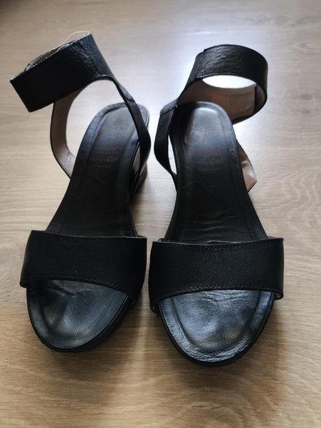 Women Wonders Heels Black Leather 36