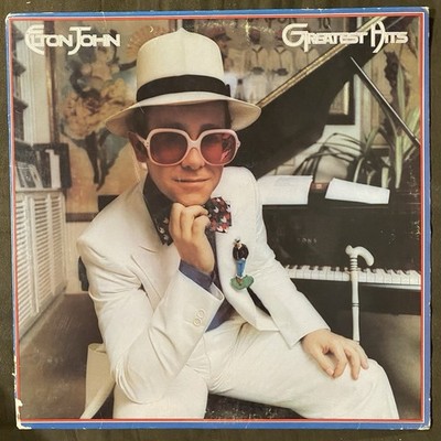 ELTON JOHN Greatest Hits - 1974 1st Press MCA LP - NICE VG+ PLAYS EX+