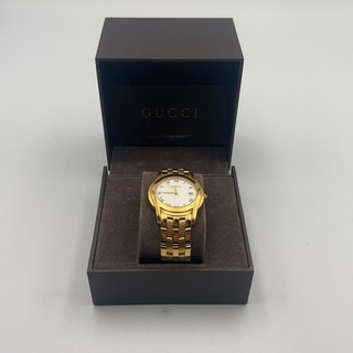 Gucci 5400M Men's Gold Tone Quartz Watch Boxed Non Working Parts or Repair