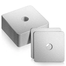 20 Pcs 5/8 x 3 1/ Square Washers Heavy Duty Galvanized Steel Gasket Flat Nut