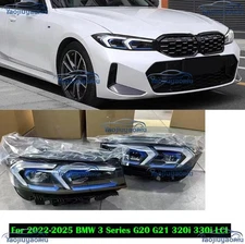 Upgrade To LED Laser Headlight For 2022-2025 BMW 3 Series G20 G21 320i 330i LCI