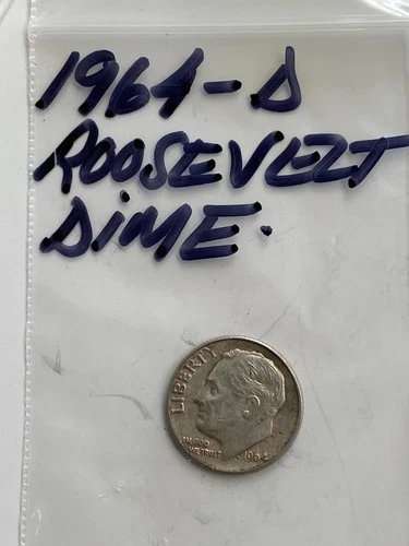 1964-D- Roosevelt Dime .10 - Good Circulated Condition / Silver