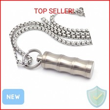 Titanium Small Pill Box Titanium Pill Case Necklace Nitro Mini Waterproof Keycha