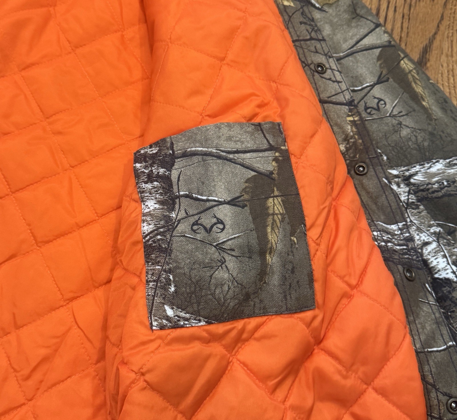 Carhartt Wexford Realtree Camo Snap Button Lined Hunting Shirt Jac Jacket 3XL 3X