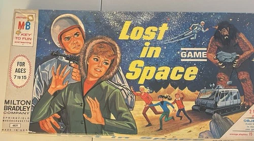 MILTON BRADLEY LOST IN SPACE Vintage Board Game 1965 Classic TV