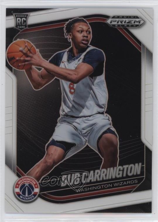 2024-25 Panini Prizm Black White Prizm /175 Bub Carrington #92 1m0c