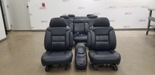 98 Chevy Suburban 2500 Lt Complete Seat Set With Console Blue Leather
