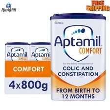 Image of Aptamil Comfort Baby Milk Formula from Birth 800g Pack of 4 Easy Digestion