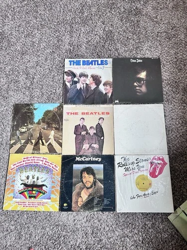 The Beatles, Elton John, Paul McCartney, Rolling Stones Vinyl LP Lot 12" Rock