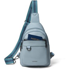 7L Sling Bag for Women Men Vegan Leather Crossbody Bags Fanny Pack Purse Back...