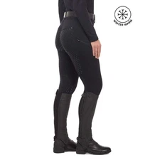 50254 Kerrits Women's Power Stretch® Fleece Full Seat Pocket Riding Tight Black
