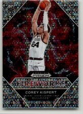 2021 Panini Prizm Draft Picks Corey Kispert Fireworks Prizms Circles #6 Gonzaga