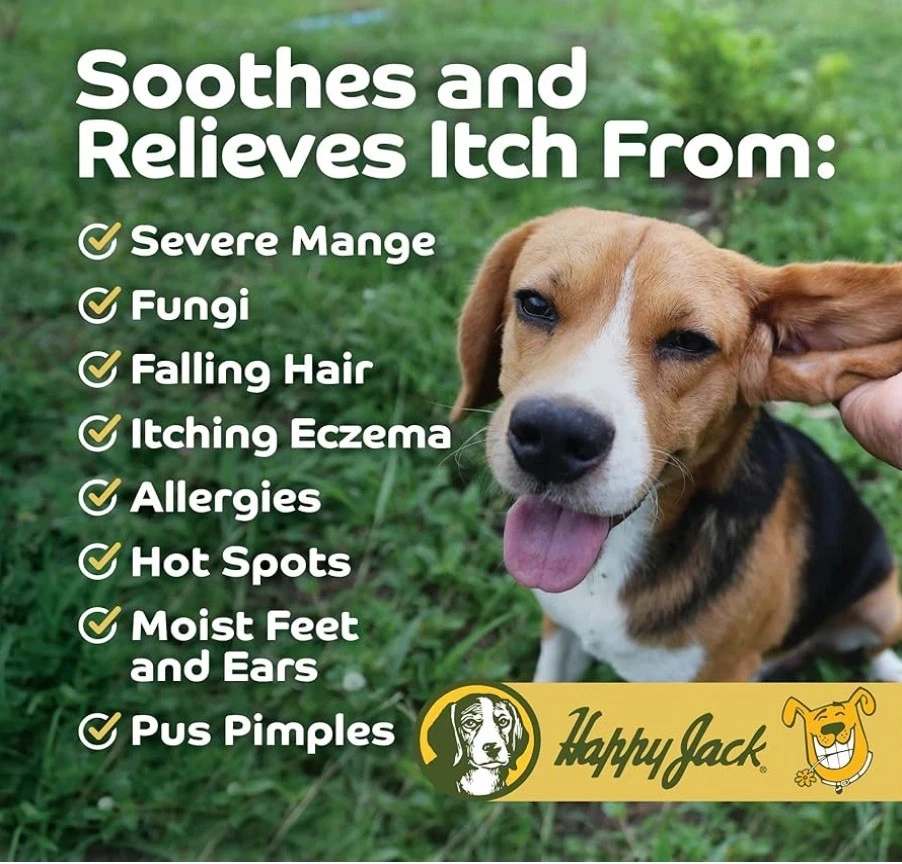 Happy Jack Mange Treatment for Dogs and Horses Fast Acting Skin Relief 8 oz - Image 2 of 4
