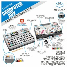 M5Stack Cardputer ADV Card Computer 56-key Programmable Development Board S3A