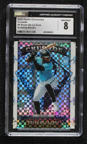 2022 Chronicles Crusade Building Blocks Prizm Bryan De La Cruz CGC 8 Rookie RC