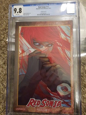 Red Sonja 12 Cgc 9.8 Incentive Variant Cover F Dynamite 2024 Virgin Geovani NM