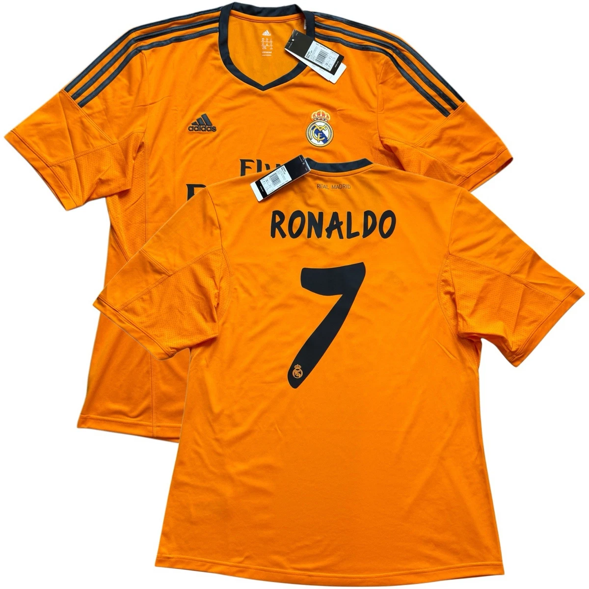 Real Madrid Orange International Club Soccer Fan Apparel and
