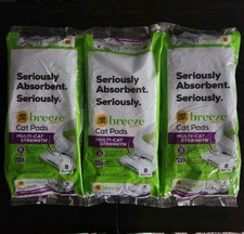 3 PACK Purina Tidy Cats Breeze Absorbent Cat Litter Pads, 8 Count Per Bag - New