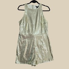 PrettyLittleThing Sequin Romper Womens Size 1...