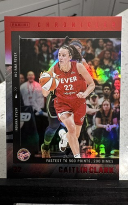 #ad 2025 Panini Caitlin Clark Chronicled WNBA Caitlin Clark #23 Holo Red $4.99