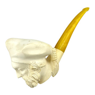 Figural Block Meerschaum Pipe Cavalier
