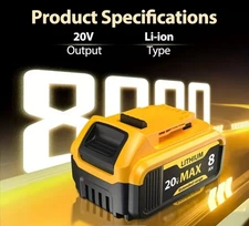 DEWALT DCB200 Lithium-Ion Battery Replacement 20V 8Ah