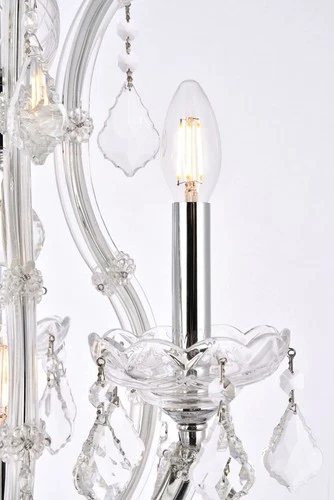 Elegant Lighting Maria Theresa 4 Light Royal Crystal Chandelier - Picture 6 of 9