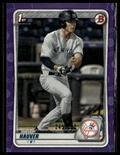 2020 Bowman Draft #BD-113 Trevor Hauver Chrome Purple #/250