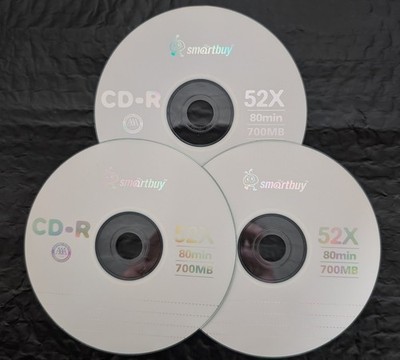 CD-R 52x 700MB 80min BLANK (Lot of 3 Disc)