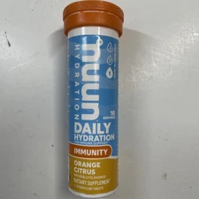 1 Tube Nuun Daily Hydration Immunity Supplement Orange Citrus 10 tablets 05/26